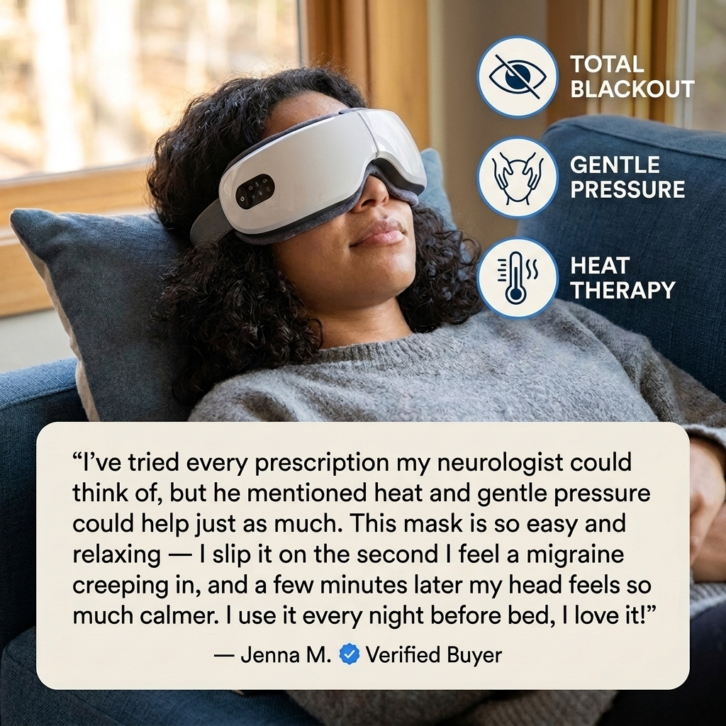 Sanctuary™ Pressure & Heat Therapy Eye Mask